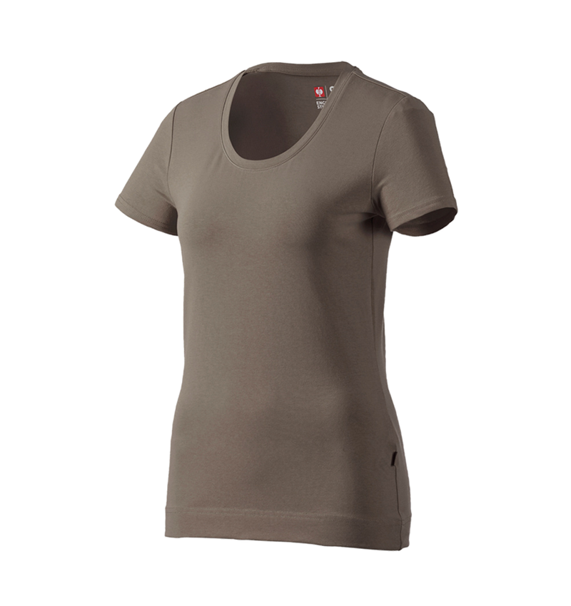 Shirts & Co.: e.s. T-Shirt cotton stretch, Damen + stein 2