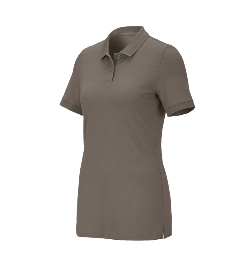 Shirts & Co.: e.s. Piqué-Polo cotton stretch, Damen + stein 2