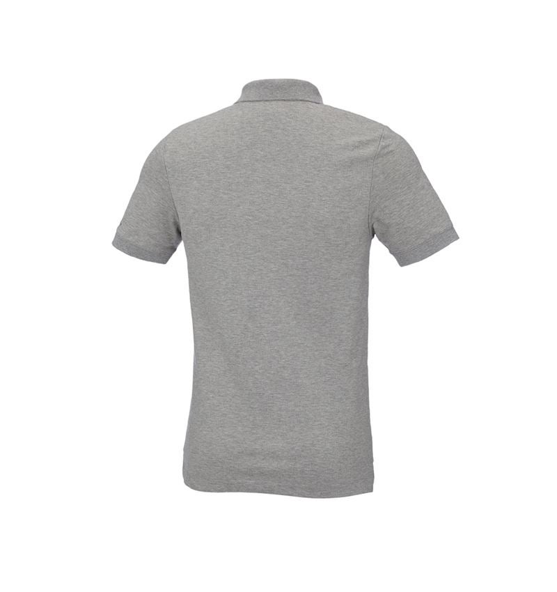 Shirts & Co.: e.s. Piqué-Polo cotton stretch, slim fit + graumeliert 3