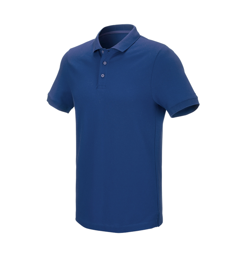 Shirts & Co.: e.s. Piqué-Polo cotton stretch + alkaliblau 2