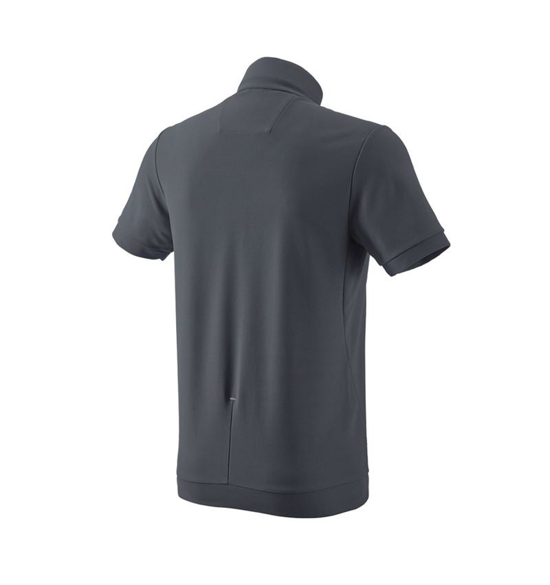 Shirts & Co.: e.s. Funktions ZIP-T-Shirt UV + anthrazit/platin 3