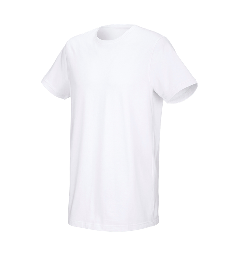 Themen: e.s. T-Shirt cotton stretch, long fit + weiß 2