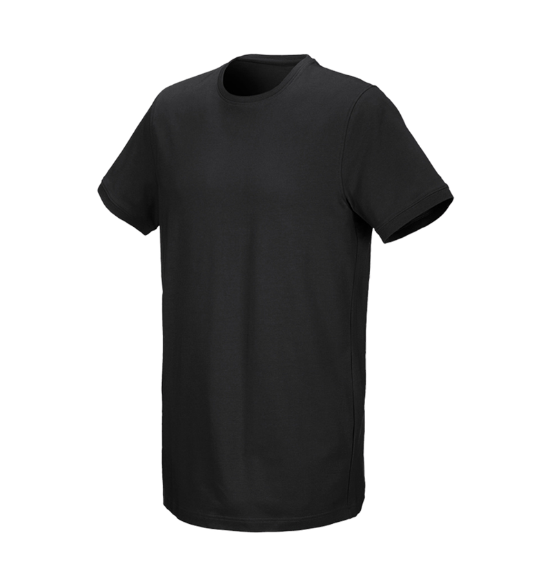 Themen: e.s. T-Shirt cotton stretch, long fit + schwarz 2
