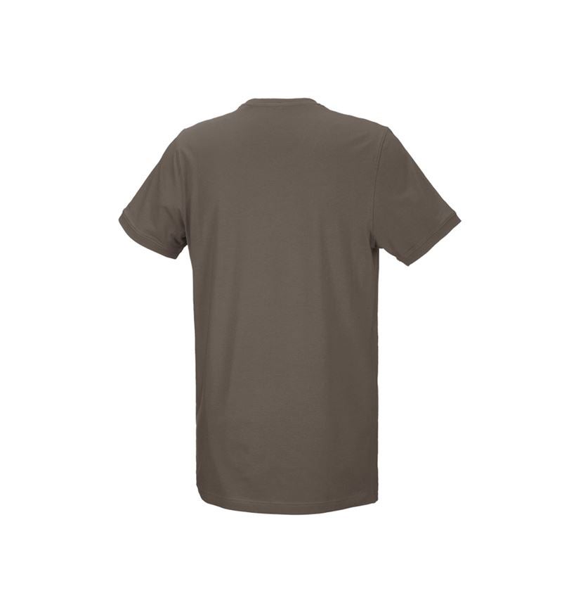 Shirts & Co.: e.s. T-Shirt cotton stretch, long fit + stein 3