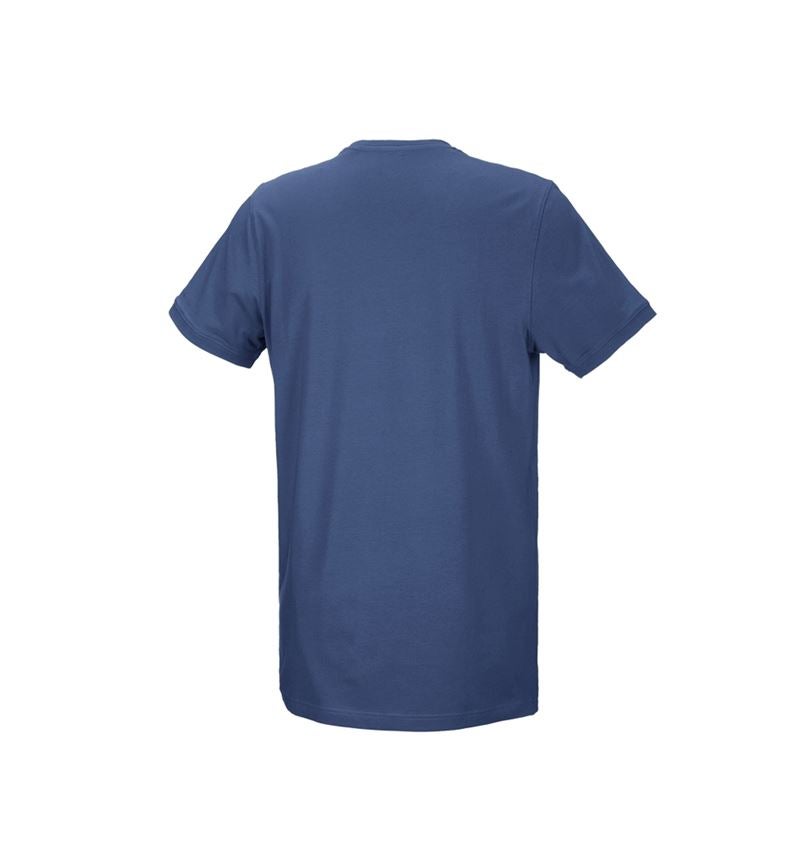 Themen: e.s. T-Shirt cotton stretch, long fit + kobalt 3