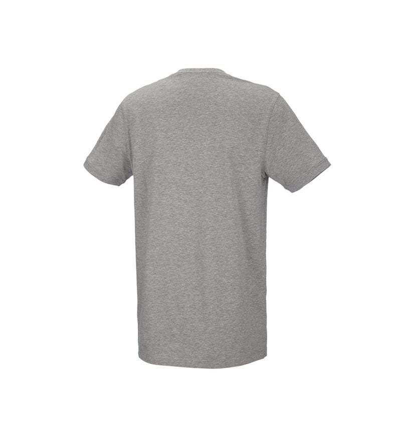 Installateur / Klempner: e.s. T-Shirt cotton stretch, long fit + graumeliert 3