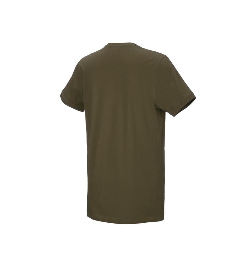 Installateur / Klempner: e.s. T-Shirt cotton stretch, long fit + schlammgrün 3