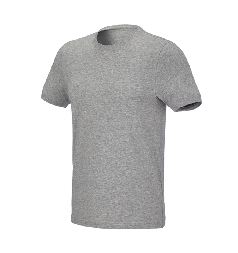Shirts & Co.: e.s. T-Shirt cotton stretch, slim fit + graumeliert 2