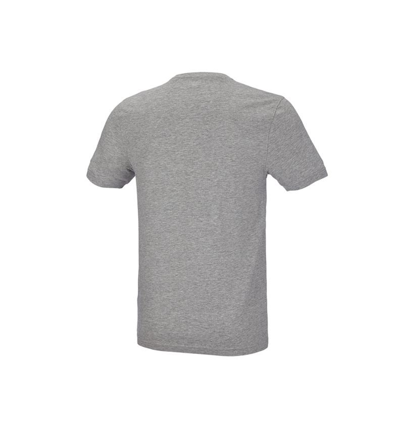 Shirts & Co.: e.s. T-Shirt cotton stretch, slim fit + graumeliert 3