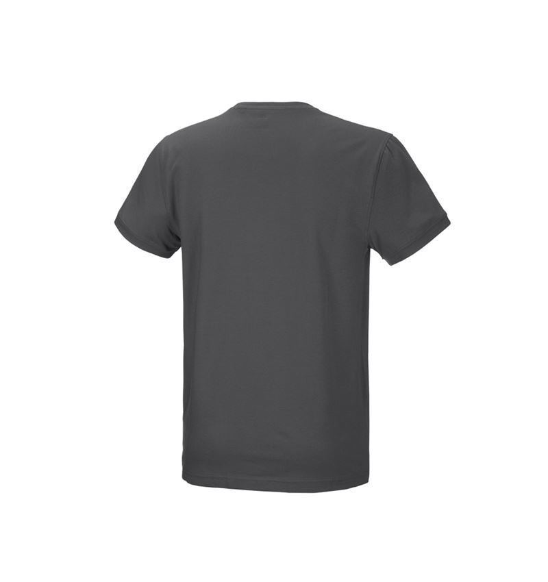 Shirts & Co.: e.s. T-Shirt cotton stretch + anthrazit 4