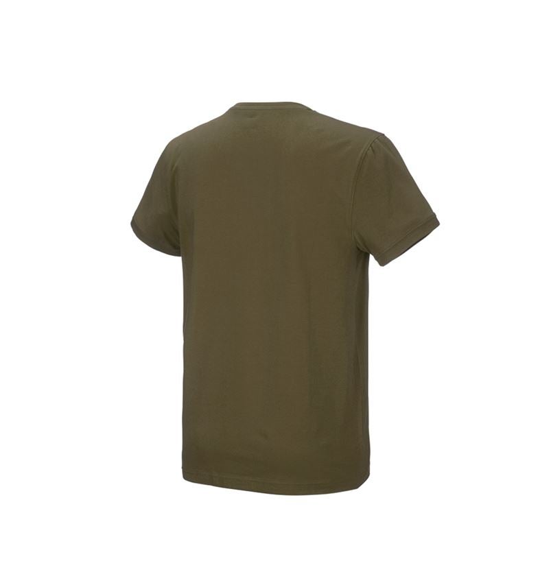 Installateur / Klempner: e.s. T-Shirt cotton stretch + schlammgrün 3