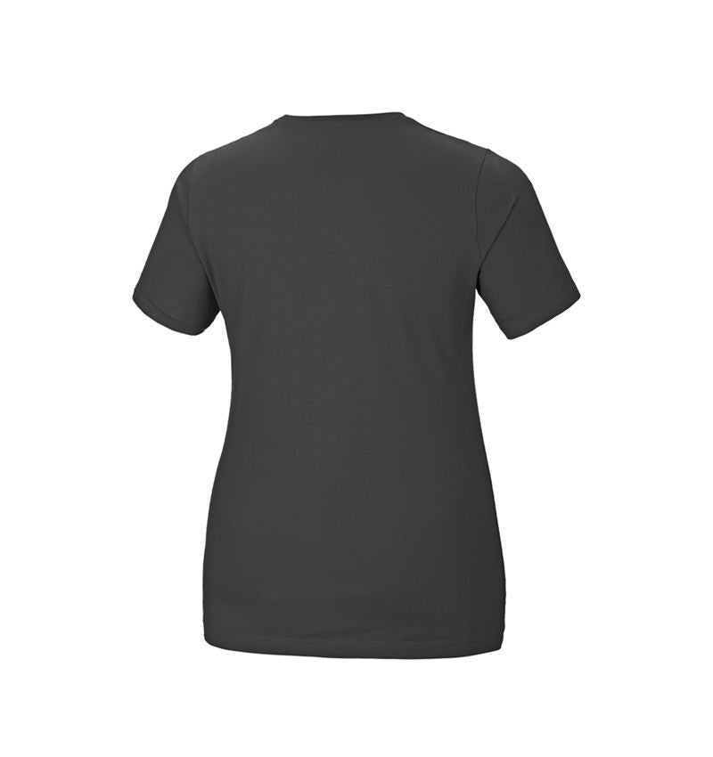 Themen: e.s. T-Shirt cotton stretch, Damen, plus fit + anthrazit 3