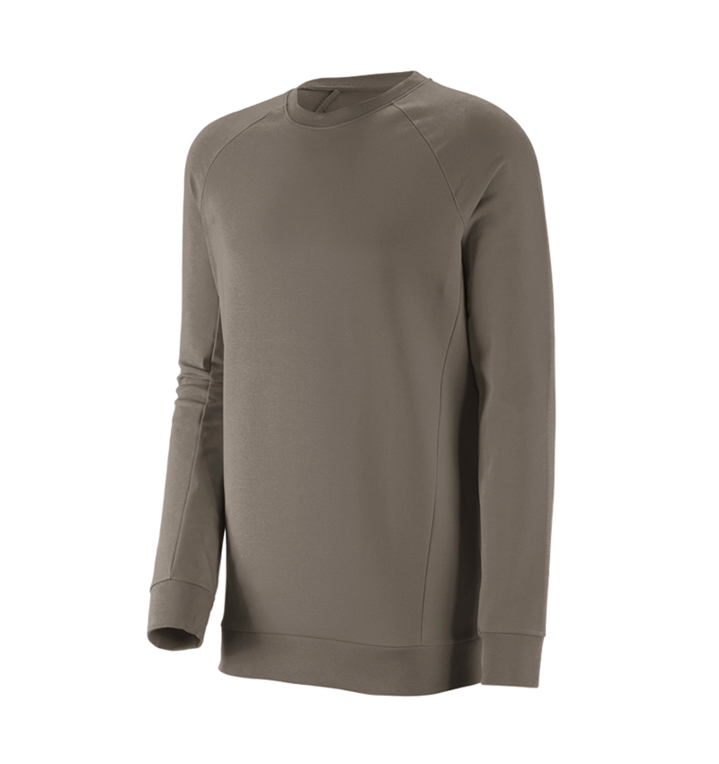 Shirts & Co.: e.s. Sweatshirt cotton stretch, long fit + stein 2