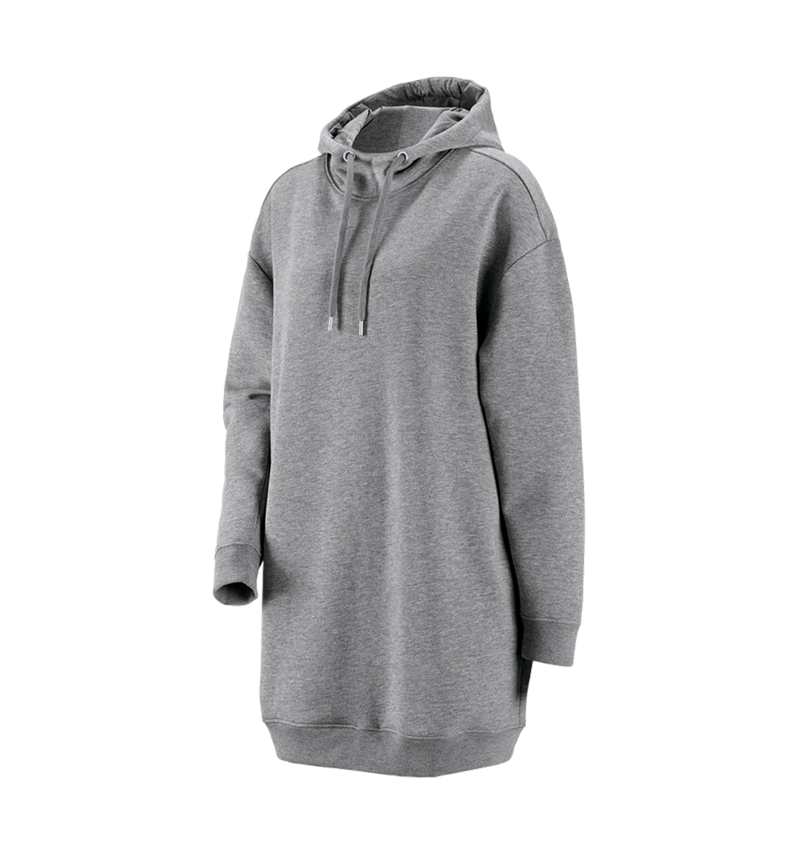 Shirts & Co.: e.s. Oversize Hoody-Sweatshirt poly cotton, Damen + graumeliert 1