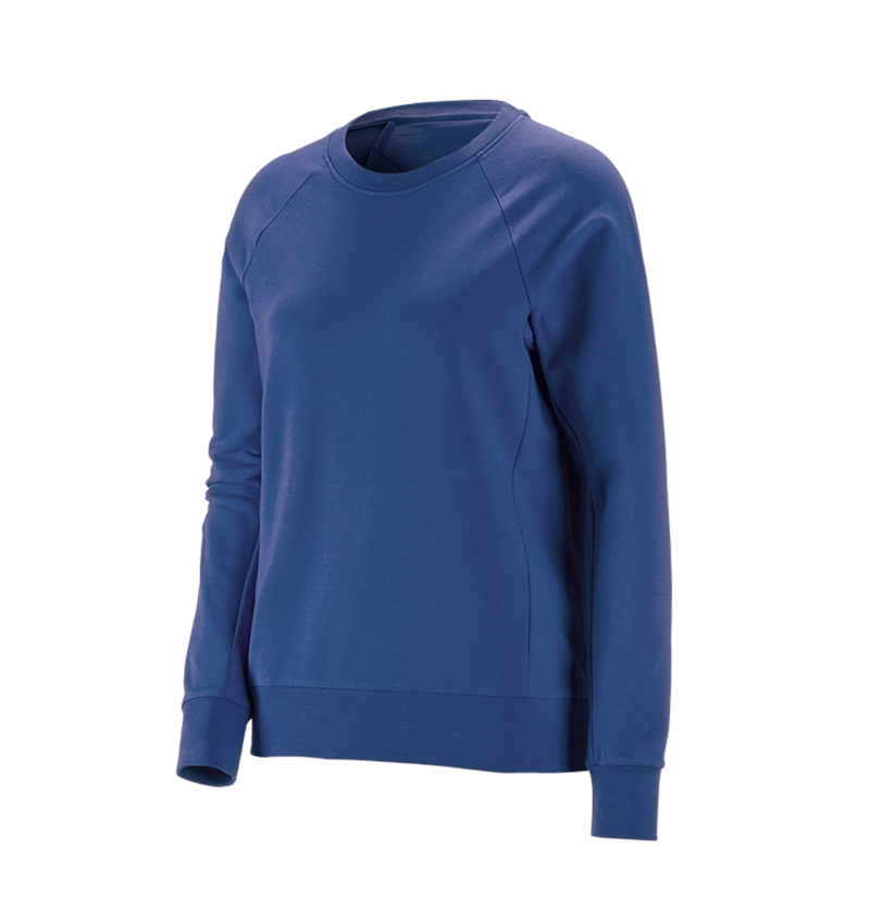 Shirts & Co.: e.s. Sweatshirt cotton stretch, Damen + alkaliblau 2