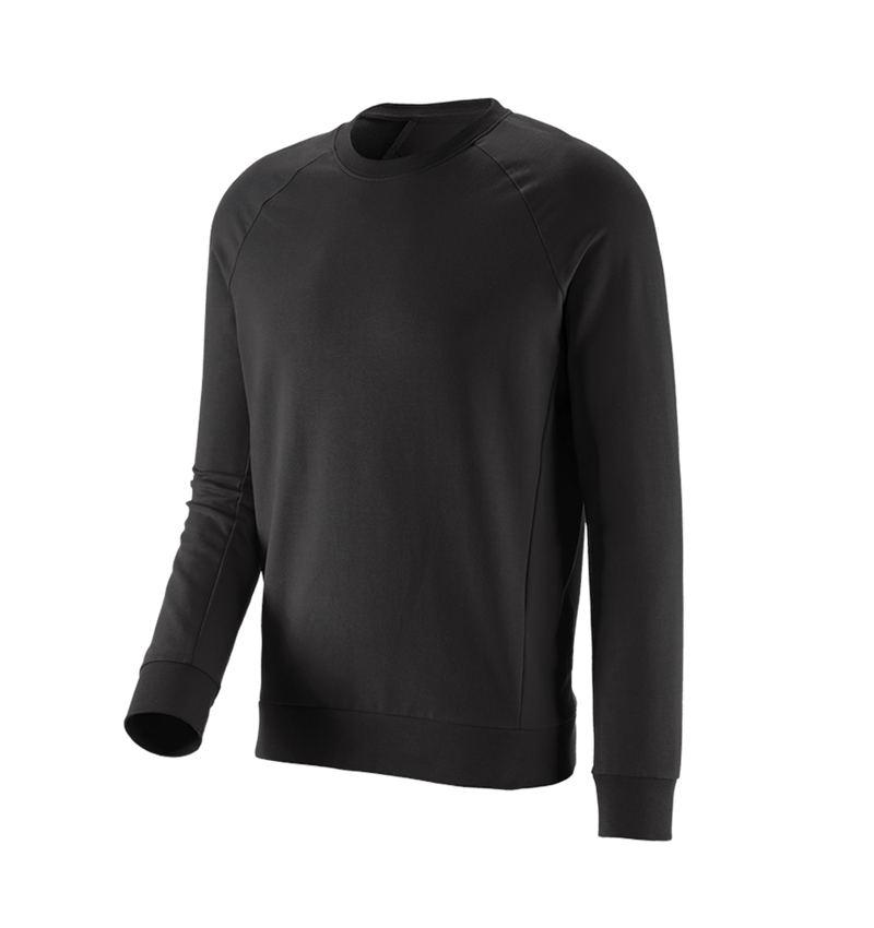 Shirts & Co.: e.s. Sweatshirt cotton stretch + schwarz 5