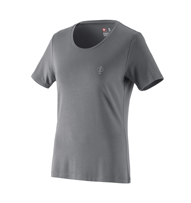 Shirts & Co.: Modal-Shirt e.s. ventura vintage, Damen + basaltgrau 2