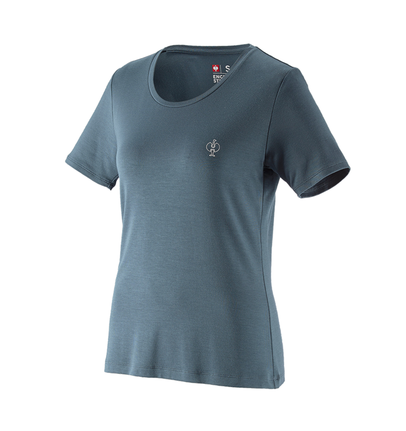 Shirts & Co.: Modal-Shirt e.s. ventura vintage, Damen + eisenblau 2