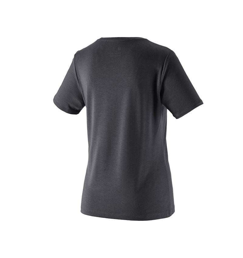 Shirts & Co.: Modal-Shirt e.s. ventura vintage, Damen + schwarz 3