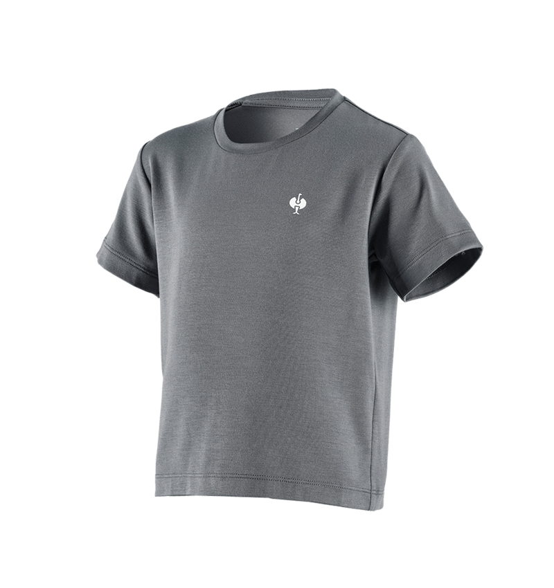 Shirts & Co.: Modal-Shirt e.s. ventura vintage, Kinder + basaltgrau 2