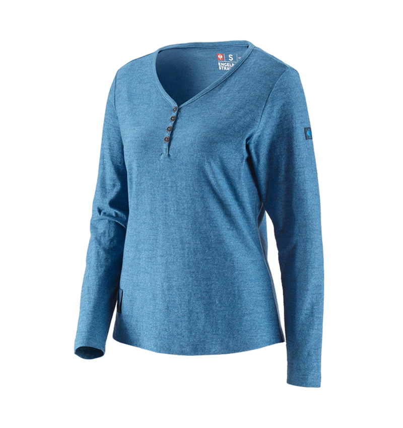 Shirts & Co.: Longsleeve e.s.vintage, Damen + arktikblau melange 2