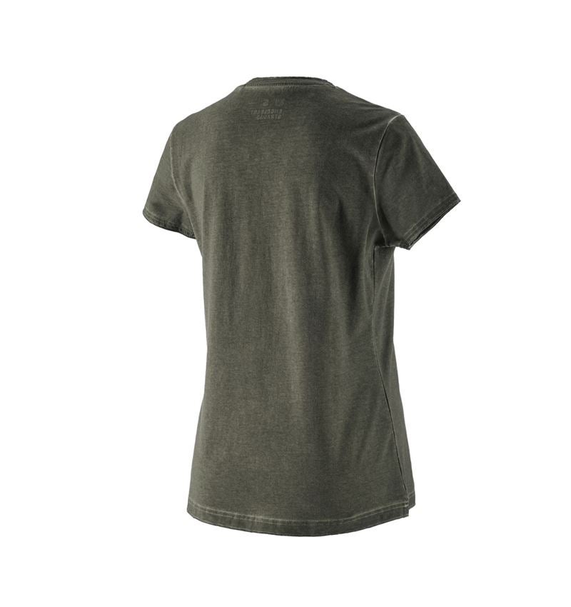 Shirts & Co.: T-Shirt e.s.motion ten ostrich, Damen + tarngrün vintage 3