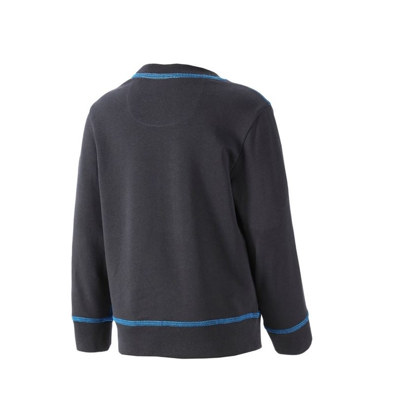 Shirts & Co.: Sweatshirt e.s.motion 2020, Kinder + graphit/enzianblau 2