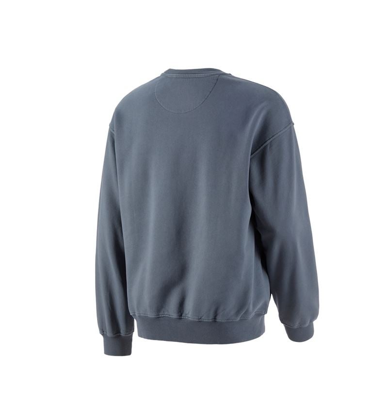 Shirts & Co.: Oversize Sweatshirt e.s.motion ten + rauchblau vintage 3