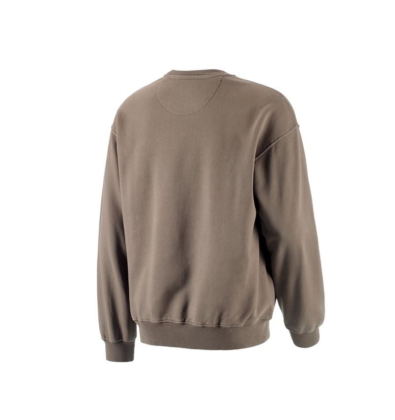 Shirts & Co.: Oversize Sweatshirt e.s.motion ten + pekanbraun vintage 4