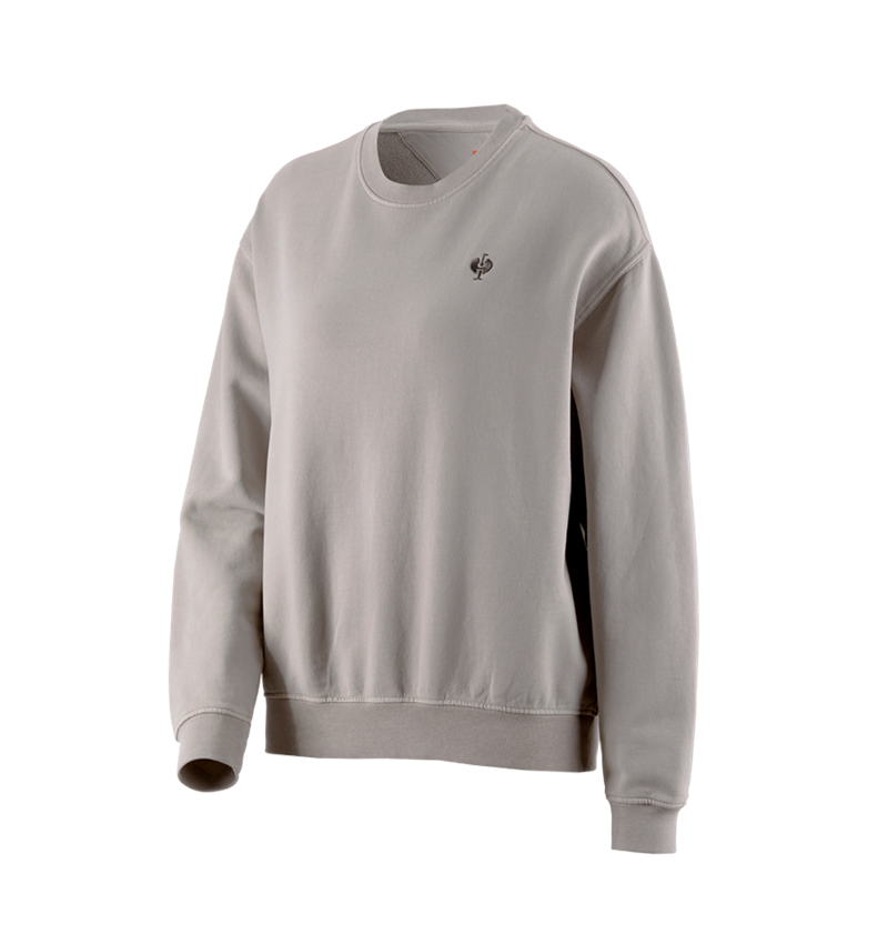 Shirts & Co.: Oversize Sweatshirt e.s.motion ten, Damen + opalgrau vintage 3