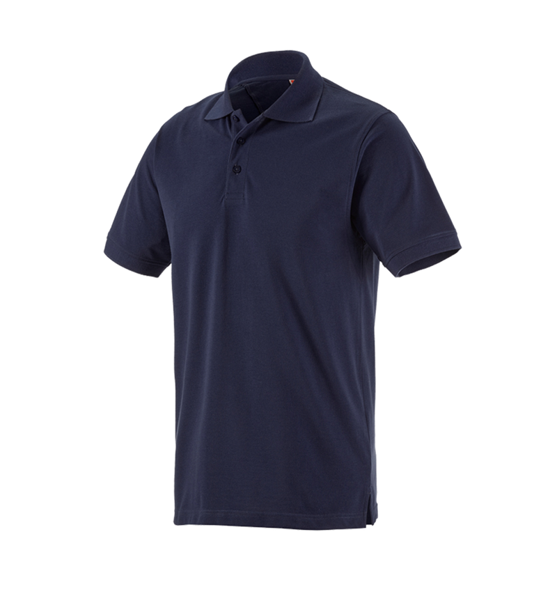 Shirts & Co.: Piqué-Polo e.s.industry + dunkelblau