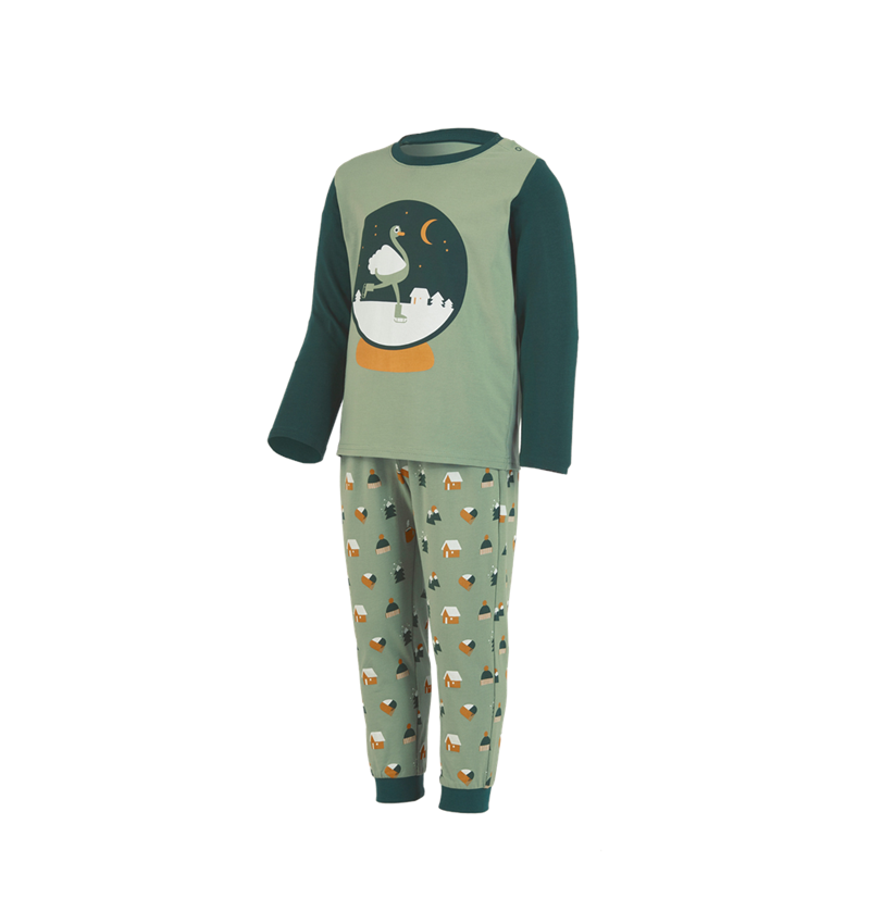 Für die Kleinen: e.s. Baby Pyjama + frostgrün 2