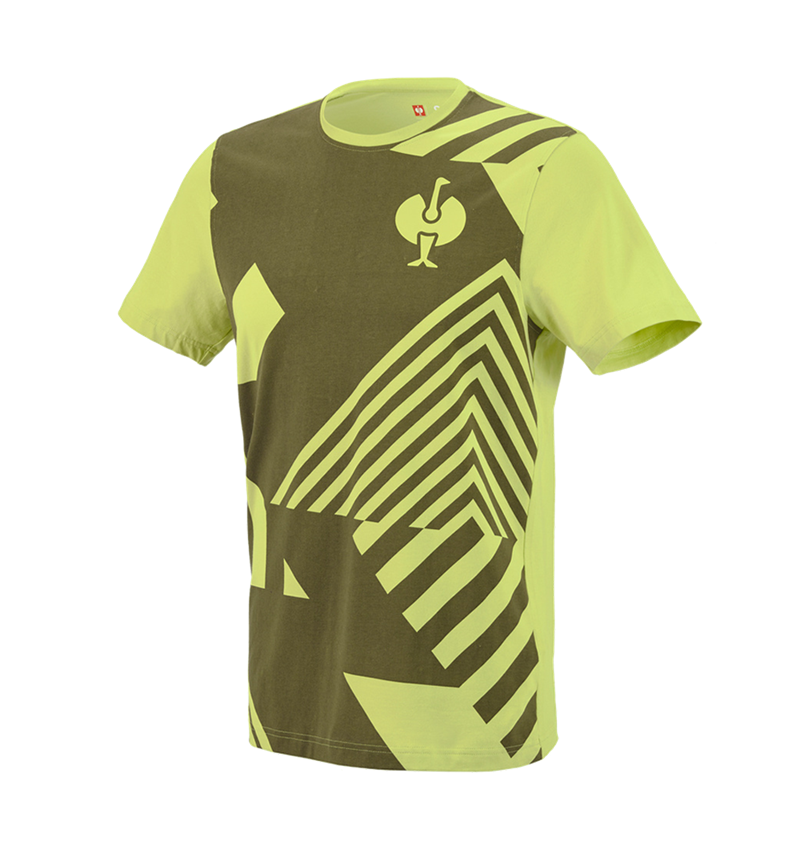 Shirts & Co.: T-Shirt e.s.trail graphic + wacholdergrün/limegrün 2