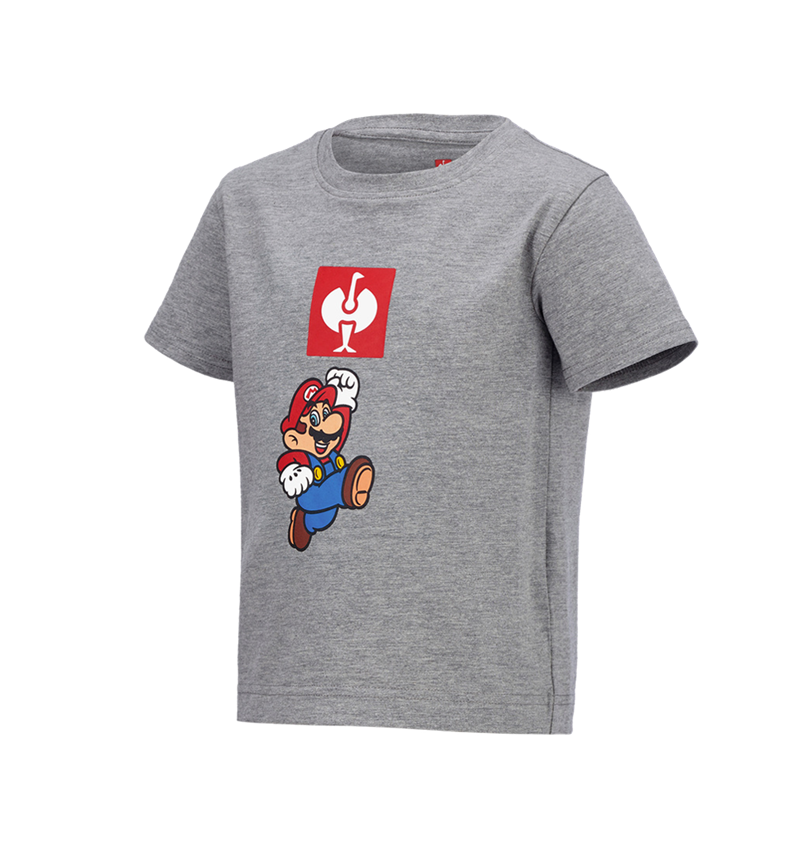 SUPER MARIO X STRAUSS: Super Mario T-Shirt, Kinder + graumeliert 2