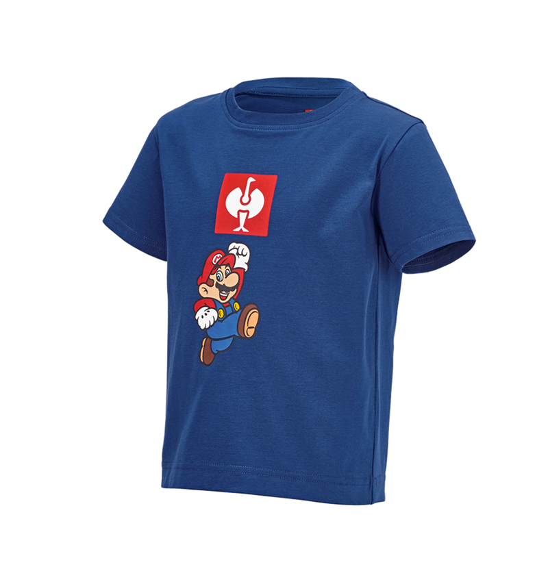 Bekleidung: Super Mario T-Shirt, Kinder + alkaliblau 2