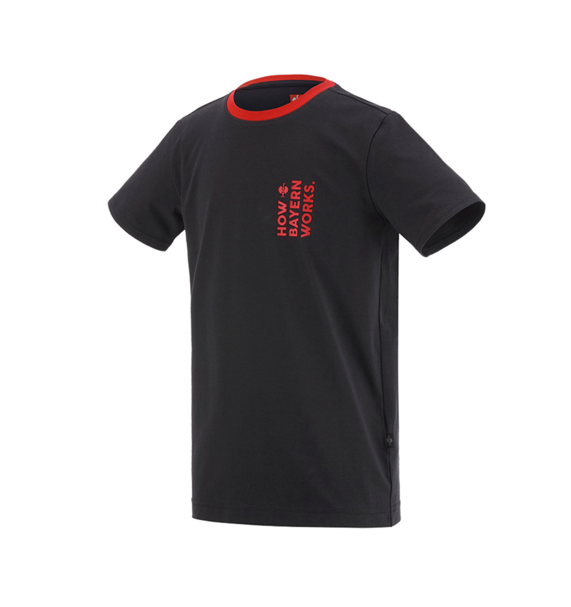 Shirts & Co.: FCB Premium Kids T-Shirt Cotton Stretch + black/straussred 3