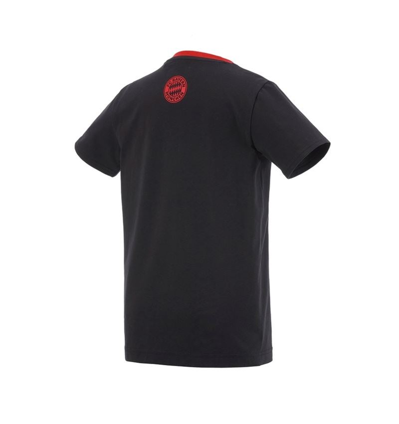 Shirts & Co.: FCB Premium Kids T-Shirt Cotton Stretch + black/straussred 4