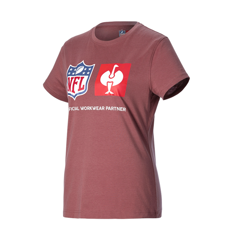 Shirts & Co.: NFL T-Shirt cotton, ladies + oxidrot 4