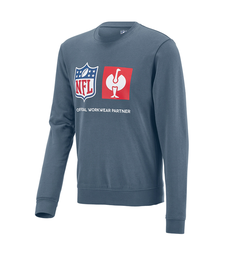 Kollaborationen: NFL Sweatshirt cotton + oxidblau 5