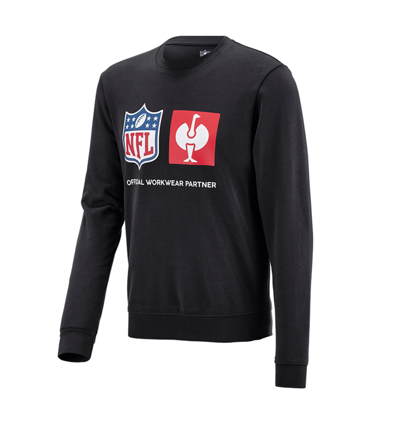 Shirts & Co.: NFL Sweatshirt cotton + schwarz 3