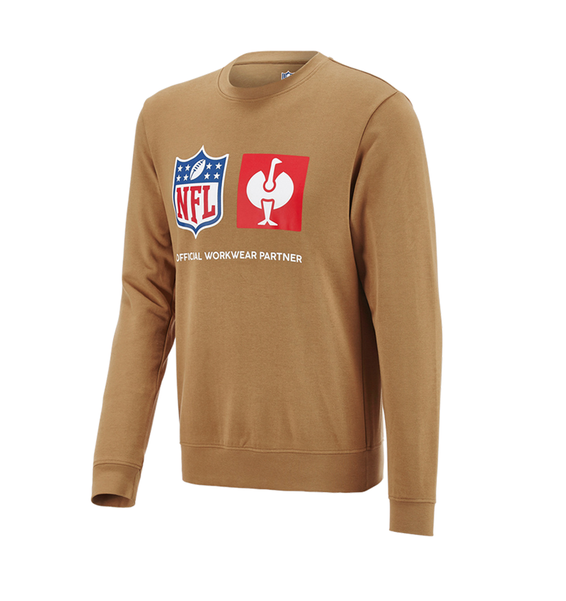 Kollaborationen: NFL Sweatshirt cotton + mandelbraun 3