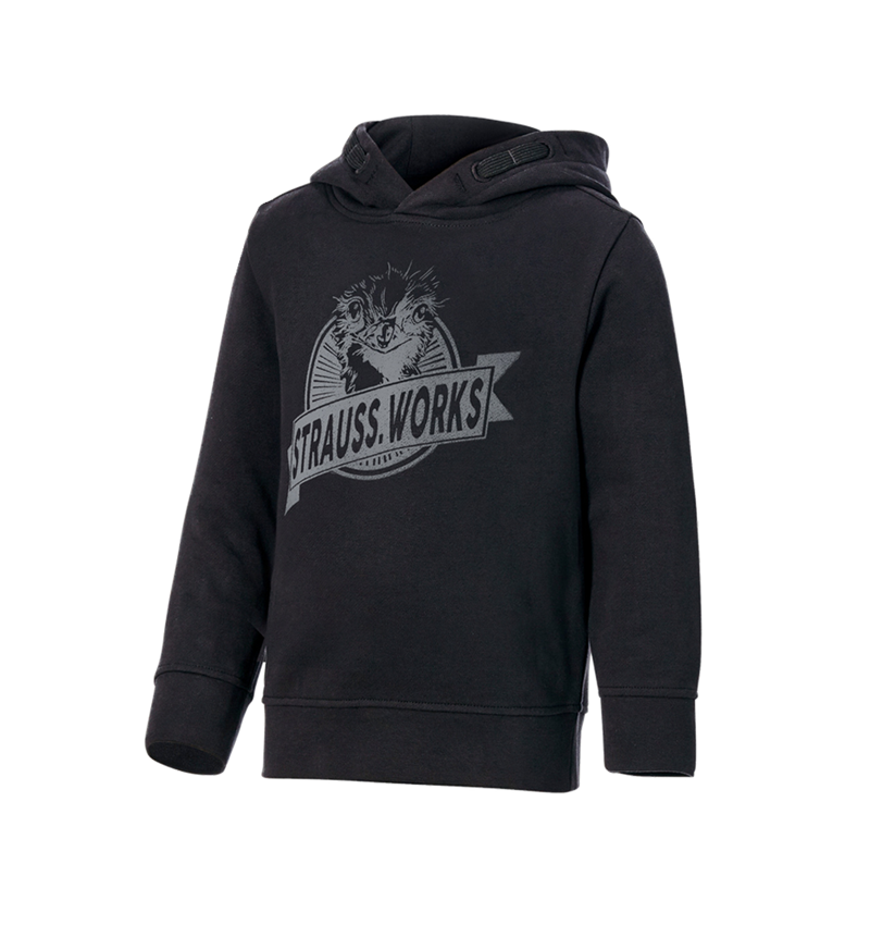 Shirts & Co.: Hoody-Sweatshirt e.s.iconic works, Kinder + schwarz 2