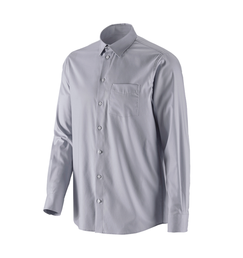 Shirts & Co.: e.s. Business Hemd cotton stretch, comfort fit + nebelgrau 5