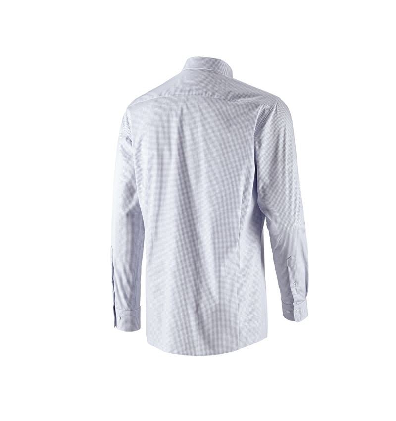 Shirts & Co.: e.s. Business Hemd cotton stretch, regular fit + nebelgrau kariert 5
