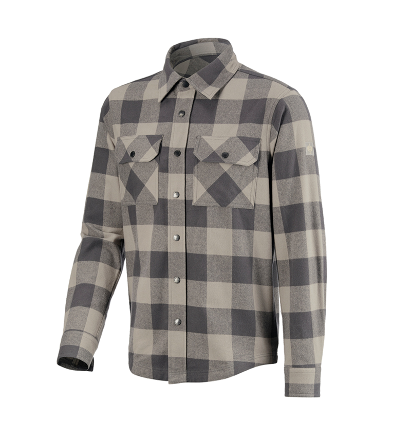 Shirts & Co.: Karohemd e.s.iconic + delphingrau/carbongrau 3