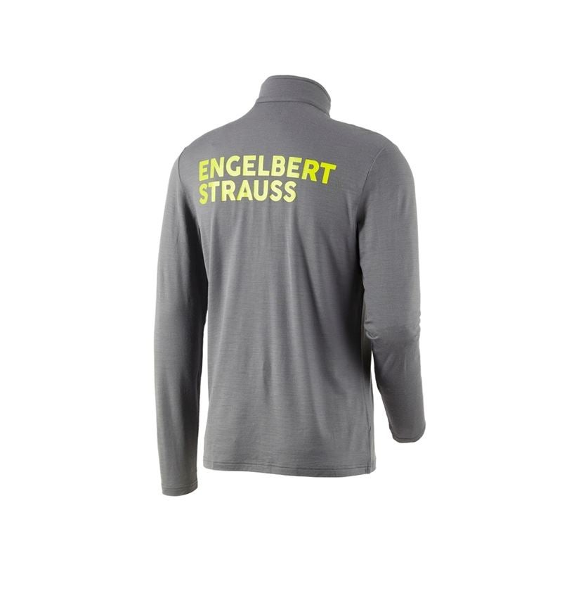Shirts & Co.: Troyer Merino e.s.trail + basaltgrau/acidgelb 4