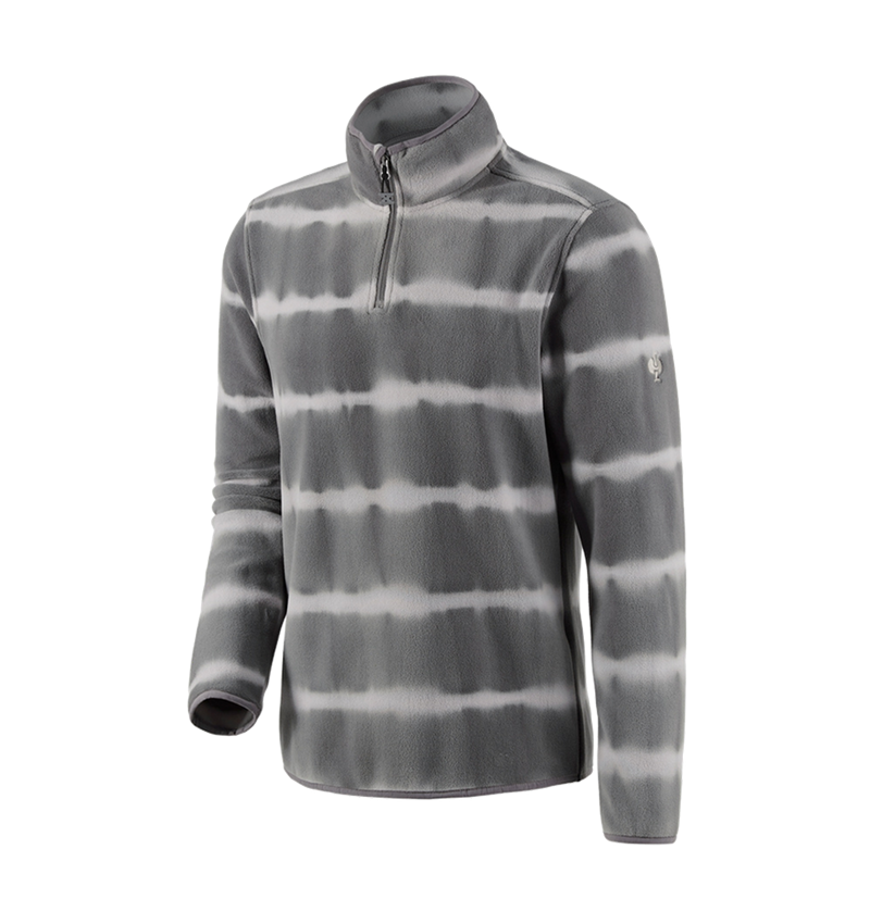 Shirts & Co.: Fleece Troyer tie-dye e.s.motion ten + granit/opalgrau 2