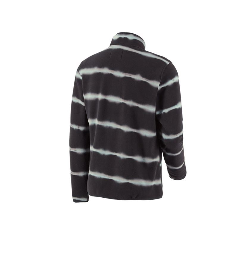 Shirts & Co.: Fleece Troyer tie-dye e.s.motion ten + oxidschwarz/magnetgrau 3