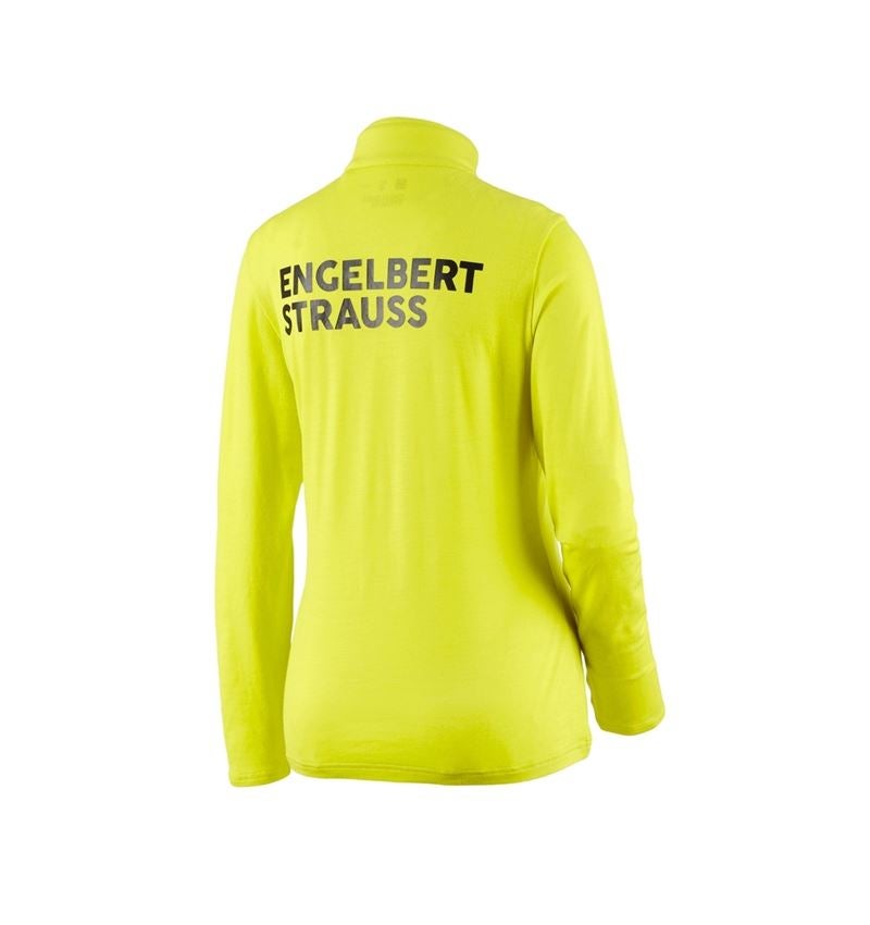 Shirts & Co.: Troyer Merino e.s.trail, Damen + acidgelb/schwarz 3