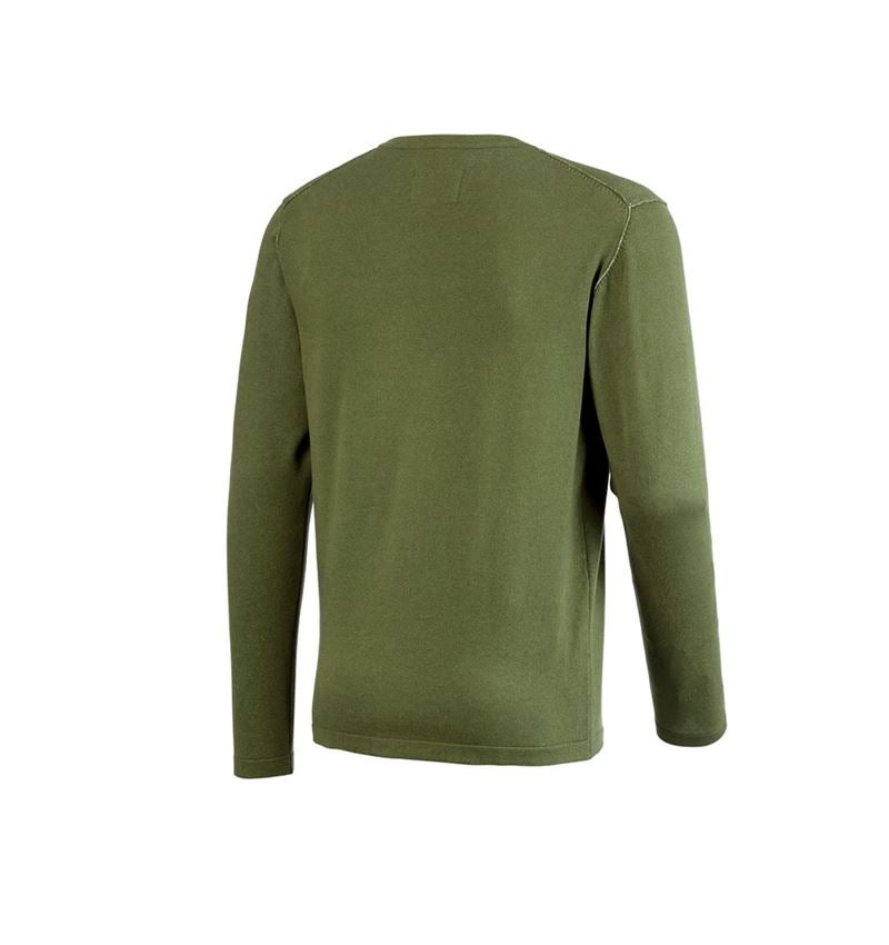 Shirts & Co.: Strickpullover e.s.iconic + berggrün 8